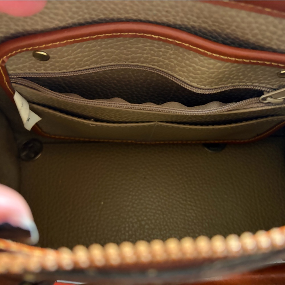 Dooney & Bourke Brown and Tan Tote - Picture 7 of 11